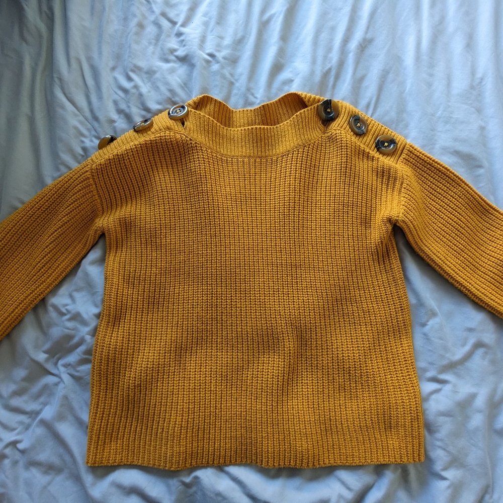 Philosophy Knit Sweater with Buttons